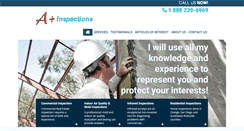 Desktop Screenshot of aplusinspections.net