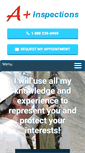 Mobile Screenshot of aplusinspections.net